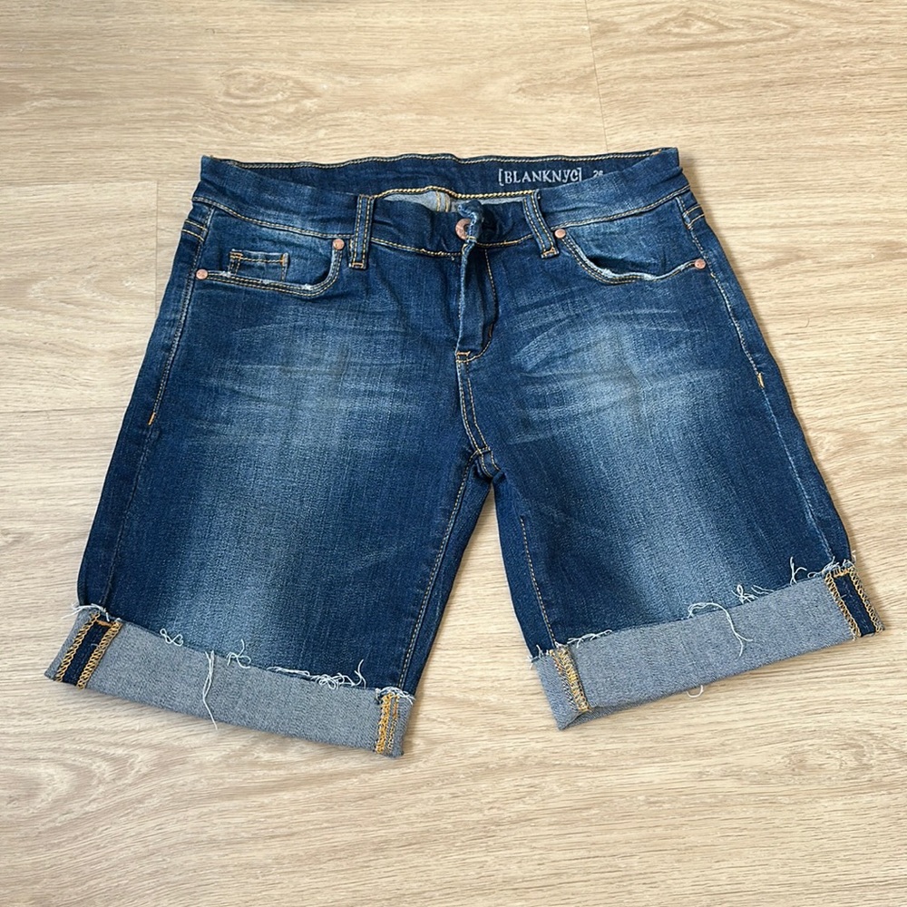Blank NYC denim long shorts
